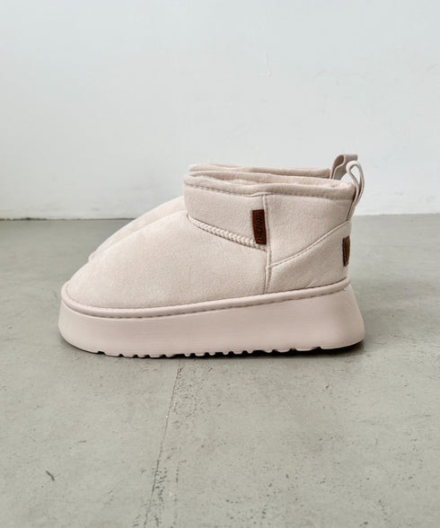 厚底ショートムートンブーツ | CL3244003 | アイボリー