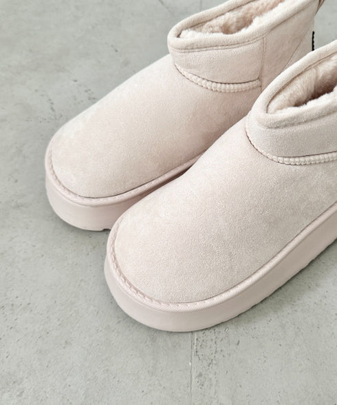 厚底ショートムートンブーツ | CL3244003 | アイボリー