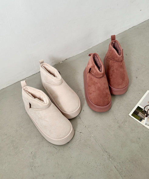 厚底ショートムートンブーツ | CL3244003 | アイボリー