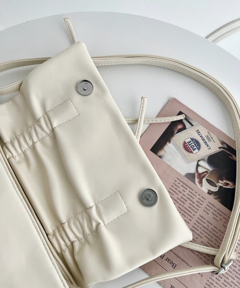 ダブルリボンスクエアショルダーバッグ | LO1241459 | ホワイト