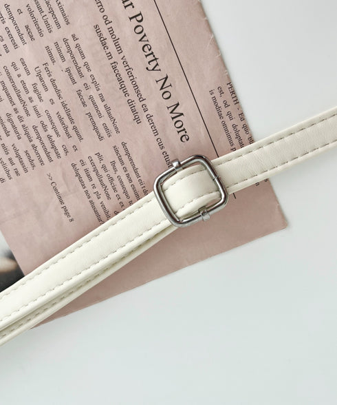 ダブルリボンスクエアショルダーバッグ | LO1241459 | ホワイト