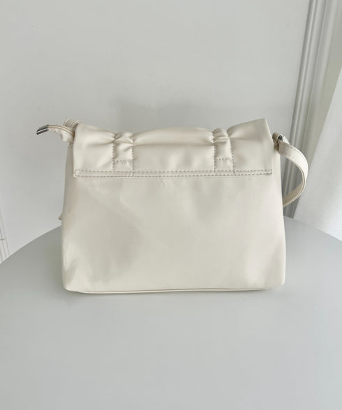ダブルリボンスクエアショルダーバッグ | LO1241459 | ホワイト
