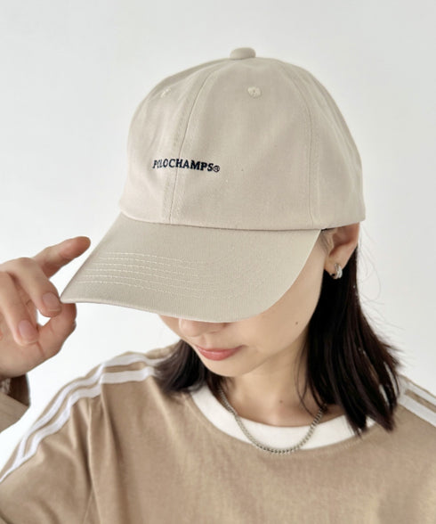 POLOCHAMPS(ポロチャンプス)/ワンポイント刺繍 アジャスター調整可能 ユニセックス ロゴ刺繍 CAP ローキャップ | IM5243041 | グレイッシュベージュ