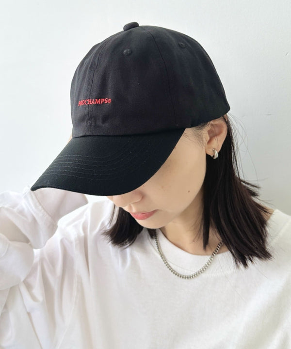 POLO CHAMPS(ポロチャンプス)/ワンポイント刺繍 アジャスター調整可能 ユニセックス ロゴ刺繍 CAP ローキャップ | IM5243041 | ブラック