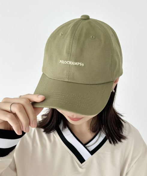 POLOCHAMPS(ポロチャンプス)/ワンポイント刺繍 アジャスター調整可能 ユニセックス ロゴ刺繍 CAP ローキャップ | IM5243041 | カーキ