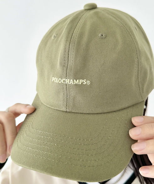 POLOCHAMPS(ポロチャンプス)/ワンポイント刺繍 アジャスター調整可能 ユニセックス ロゴ刺繍 CAP ローキャップ | IM5243041 | カーキ