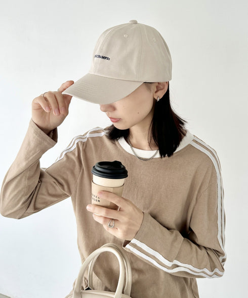 POLOCHAMPS(ポロチャンプス)/ワンポイント刺繍 アジャスター調整可能 ユニセックス ロゴ刺繍 CAP ローキャップ | IM5243041 | グレイッシュベージュ