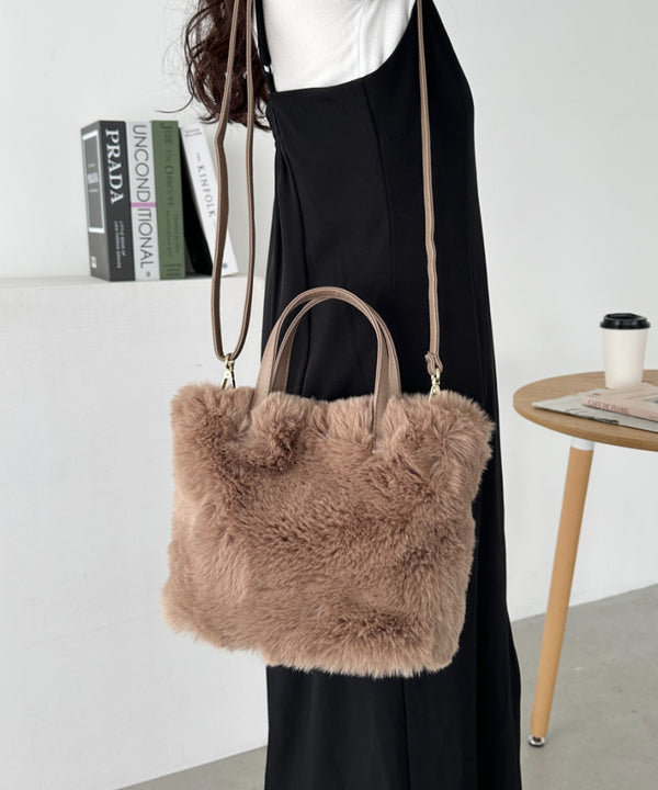 2WAYフェイクファーショルダーバッグ | CL1244013 | ブラウン