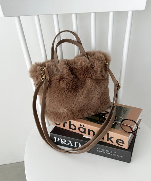2WAYフェイクファーショルダーバッグ | CL1244013 | ブラウン