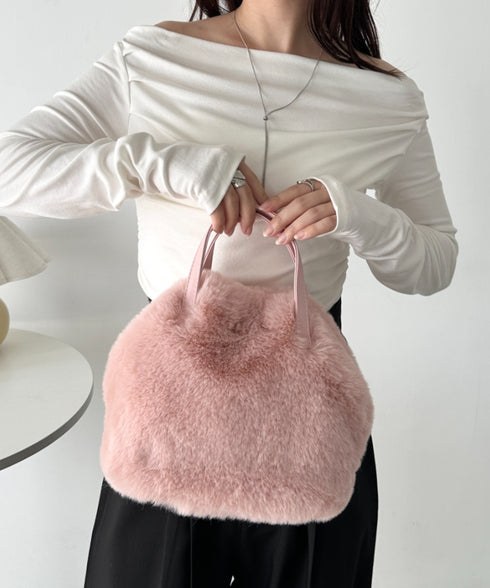 2WAYフェイクファーショルダーバッグ | CL1244013 | ピンク