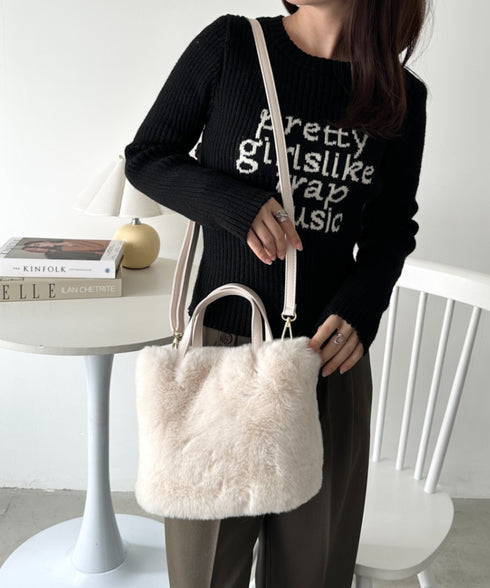 2WAYフェイクファーショルダーバッグ | CL1244013 | アイボリー