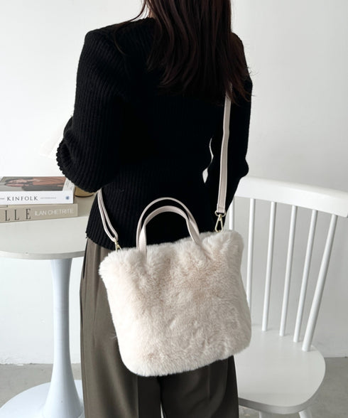 2WAYフェイクファーショルダーバッグ | CL1244013 | アイボリー