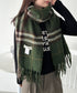 シンプルタータンチェックマフラー | CL6244015 | グリーン