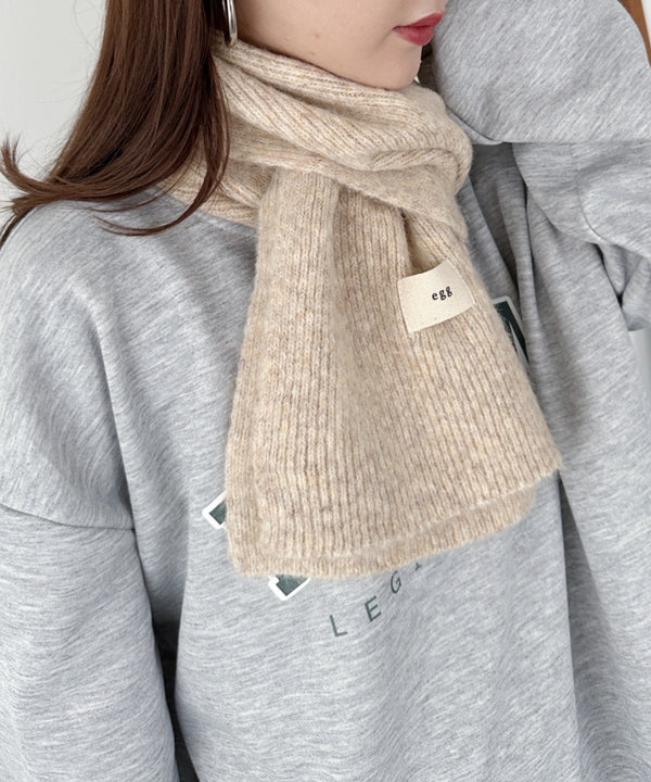 メランジニットショートマフラー | CL6244019 | アイボリー