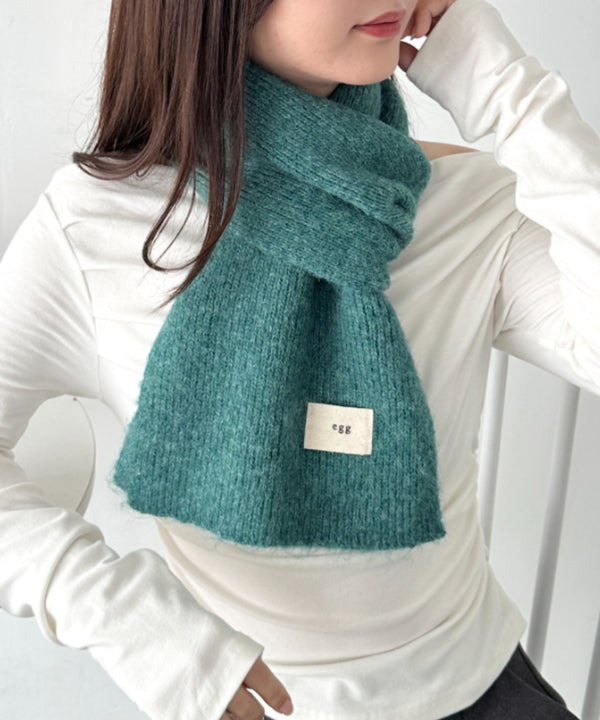 メランジニットショートマフラー | CL6244019 | ライトブルー