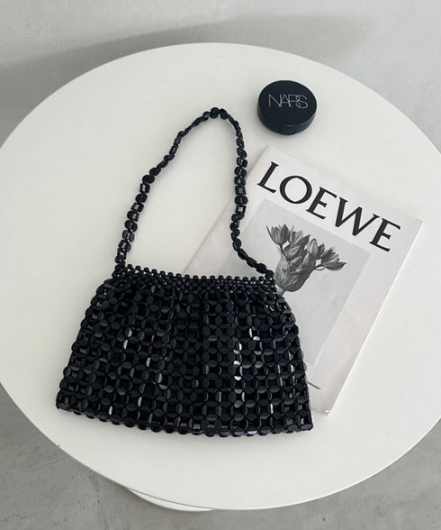 ヴィンテージメタルビーズショルダーバッグ パーティーバッグ 結婚式 お呼ばれ オケージョン | MD1243084 | ブラック