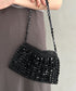 ヴィンテージメタルビーズショルダーバッグ パーティーバッグ 結婚式 お呼ばれ オケージョン | MD1243084 | ブラック