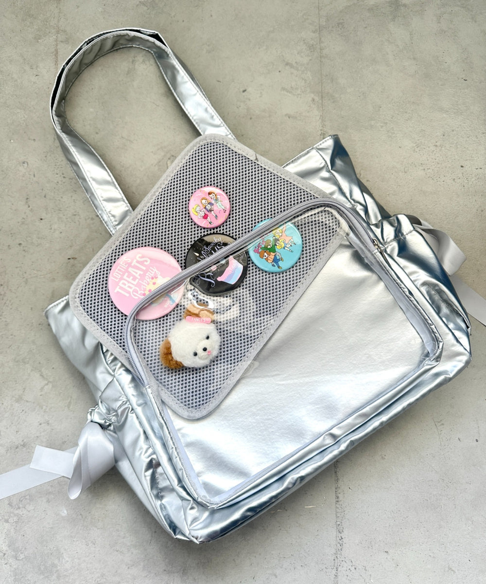 メニーリボン推し活トートバッグ | LO1246057 | シルバー – Outfitter lab