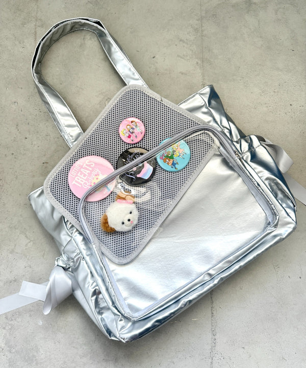 メニーリボン推し活トートバッグ | LO1246057 | シルバー