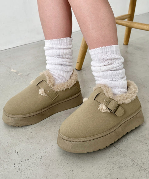 ボアムートン厚底シューズ | NU3244050 | ベージュ