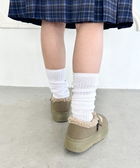 ボアムートン厚底シューズ | NU3244050 | ベージュ