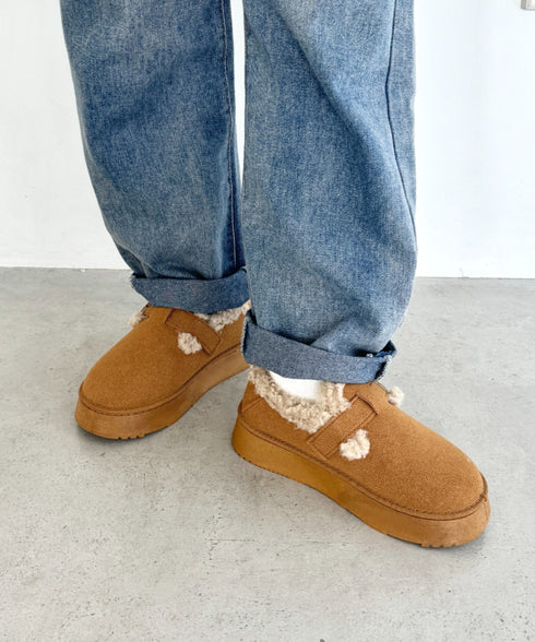 ボアムートン厚底シューズ | NU3244050 | キャメル