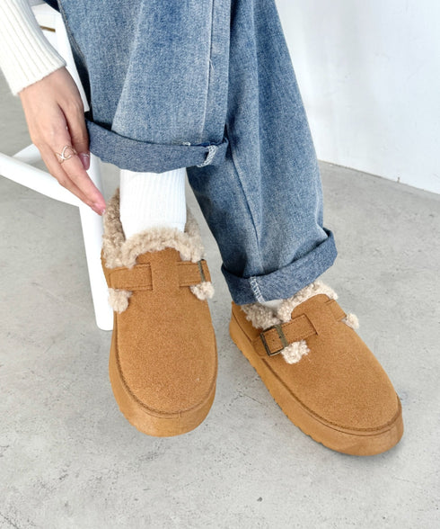 ボアムートン厚底シューズ | NU3244050 | キャメル