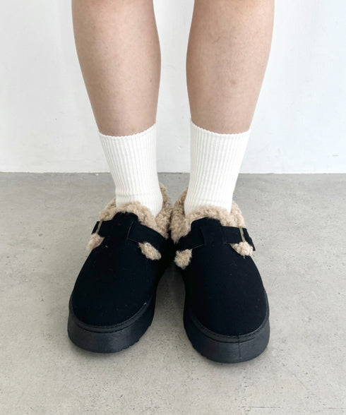 ボアムートン厚底シューズ | NU3244050 | ブラック