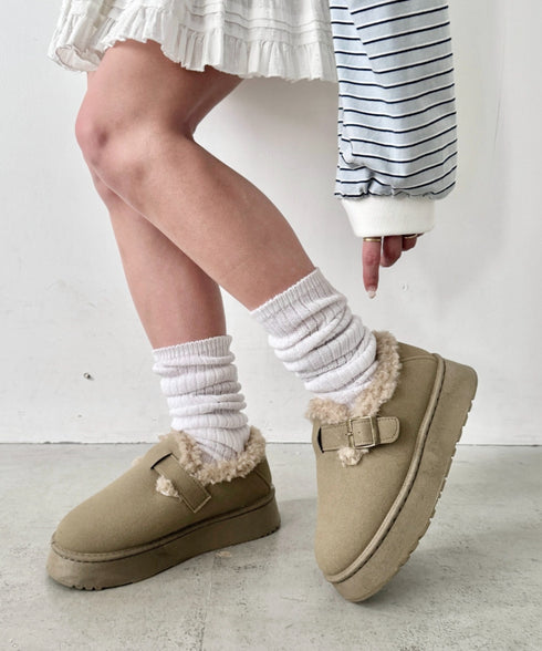 ボアムートン厚底シューズ | NU3244050 | ベージュ