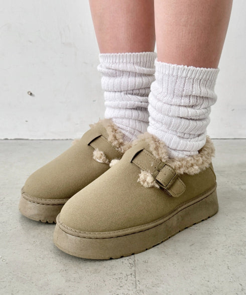 ボアムートン厚底シューズ | NU3244050 | ベージュ