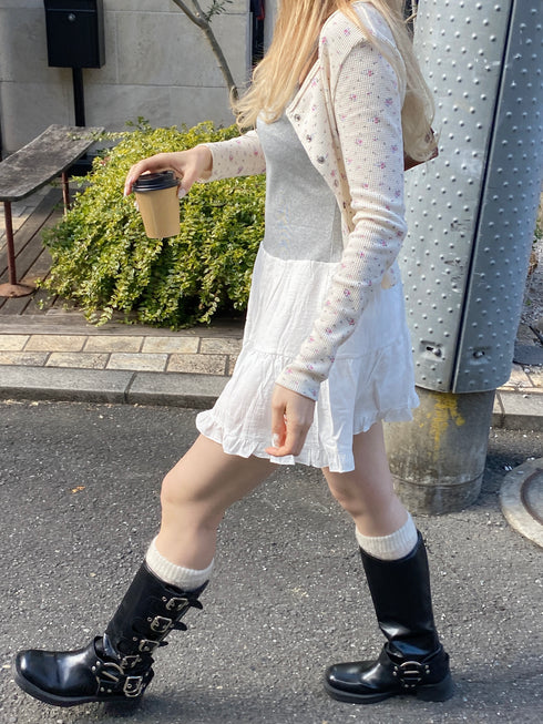 切り替えフレアミディワンピース | SL2251664 | グレー