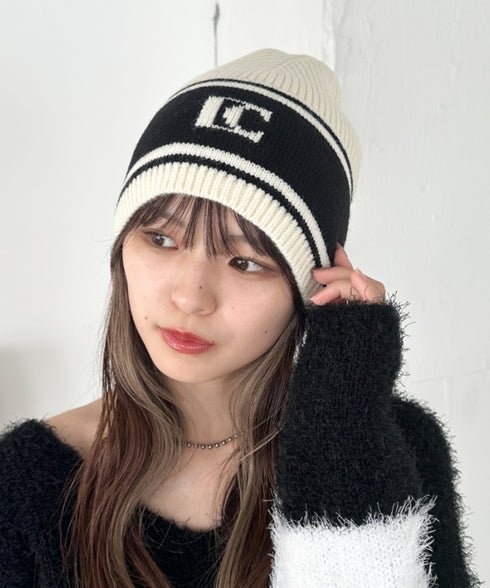 モノトーンロゴビーニー | CL5244027 | ホワイト