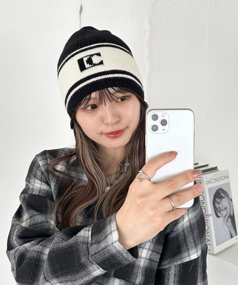 モノトーンロゴビーニー | CL5244027 | ブラック