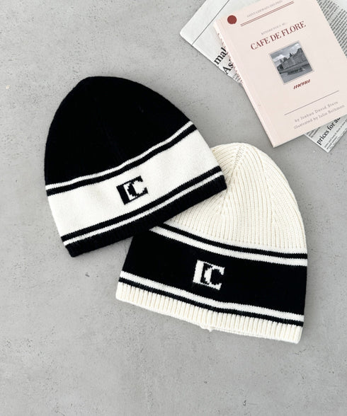 モノトーンロゴビーニー | CL5244027 | ホワイト