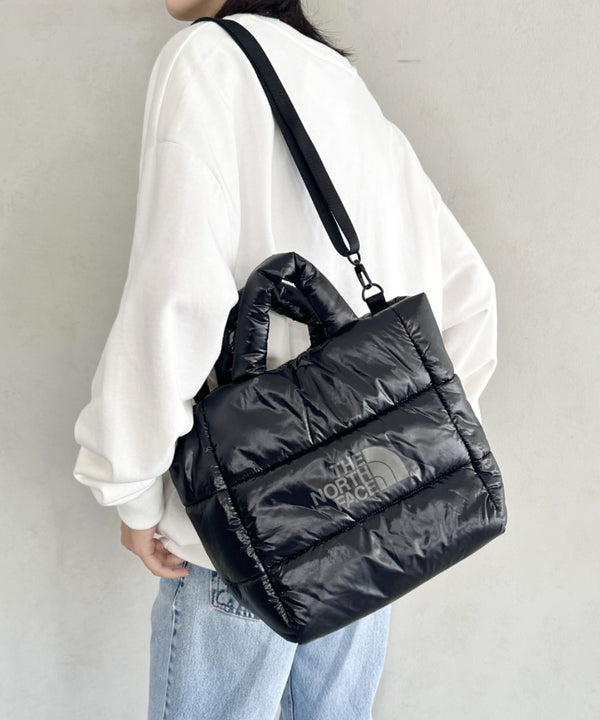 THE NORTH FACE(ザ・ノースフェイス)/2WAY キルティングショルダーバッグ 大容量/PLUMPY TOTE BAG L | IM1243049 | ブラック