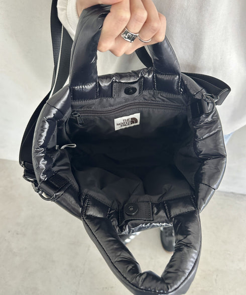 THE NORTH FACE(ザ・ノースフェイス)/2WAY キルティングショルダーバッグ 大容量/PLUMPY TOTE BAG L | IM1243049 | ブラック