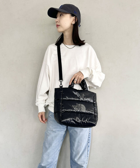 THE NORTH FACE(ザ・ノースフェイス)/2WAY キルティングショルダーバッグ 大容量/PLUMPY TOTE BAG L | IM1243049 | ブラック