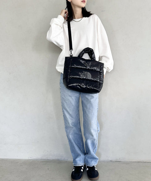 THE NORTH FACE(ザ・ノースフェイス)/2WAY キルティングショルダーバッグ 大容量/PLUMPY TOTE BAG L | IM1243049 | ブラック