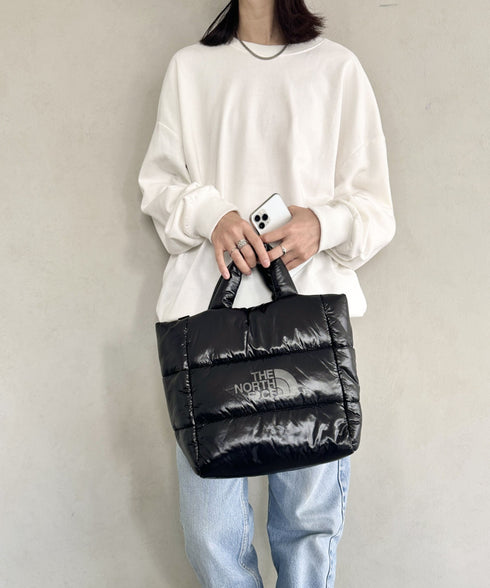THE NORTH FACE(ザ・ノースフェイス)/2WAY キルティングショルダーバッグ 大容量/PLUMPY TOTE BAG L | IM1243049 | ブラック