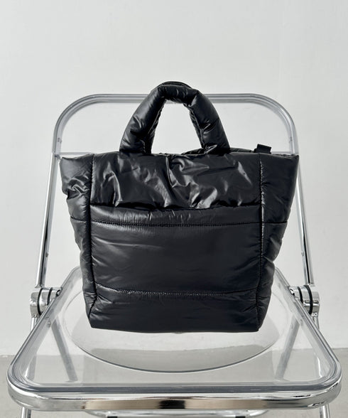 THE NORTH FACE(ザ・ノースフェイス)/2WAY キルティングショルダーバッグ 大容量/PLUMPY TOTE BAG L | IM1243049 | ブラック