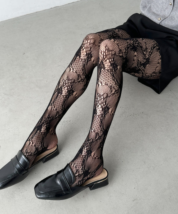 フラワー/リボンモチーフレースタイツ | CL6246018 | その他4