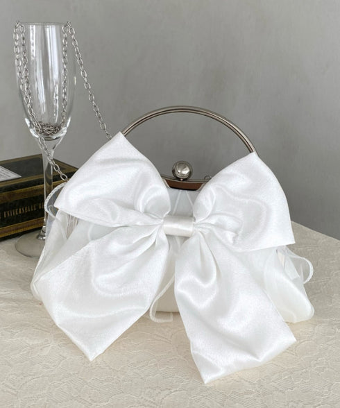 リボンモチーフ2WAYバッグ パーティーパーティーバッグ 結婚式 お呼ばれ オケージョン | MD1246041 | アイボリー