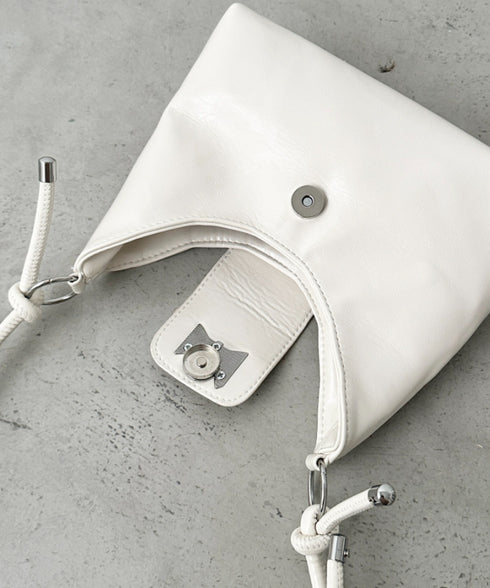 リボンモチーフワンハンドルPUホーボーバッグ | CL1246027 | レッド