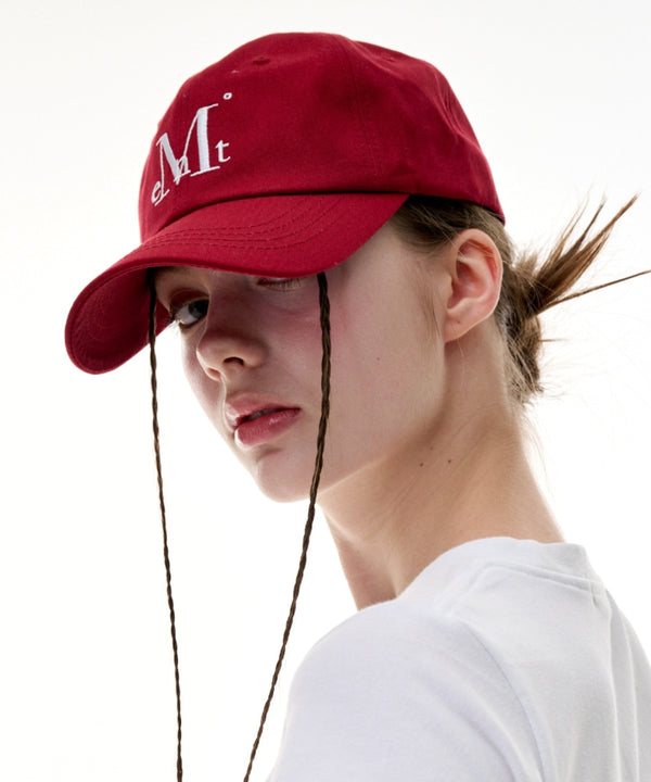 MUCENT(ムセント)/シグネチャー ロゴ ベースボール キャップ サイズ調整可能/SIGNATURE BALL CAP | AT5244039 | バーガンディー