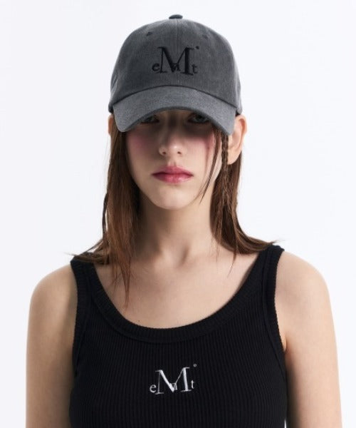 MUCENT(ムセント)/シグネチャー ロゴ ベースボール キャップ サイズ調整可能/SIGNATURE BALL CAP | AT5244039 | グレー