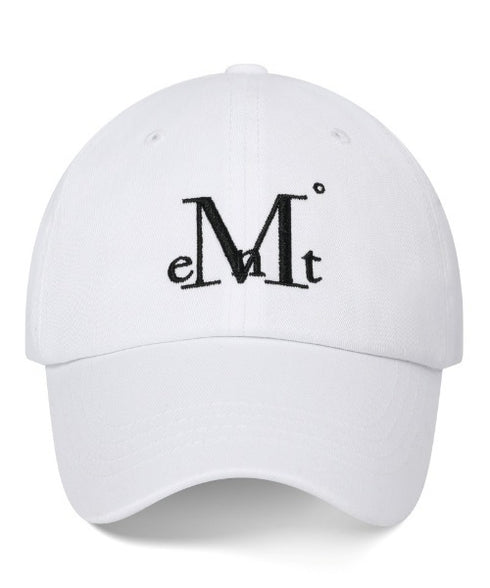 MUCENT(ムセント)/ブランド直輸入正規品 シグネチャー ロゴ ベースボール キャップ サイズ調整可能/SIGNATURE BALL CAP | AT5244039 | ホワイト