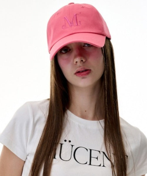 MUCENT(ムセント)/シグネチャー ロゴ ベースボール キャップ サイズ調整可能/SIGNATURE BALL CAP | AT5244039 | ピンク