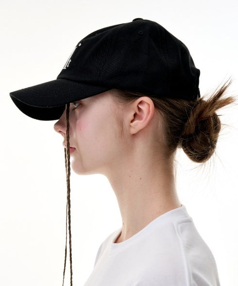 MUCENT(ムセント)/シグネチャー ロゴ ベースボール キャップ サイズ調整可能/SIGNATURE BALL CAP | AT5244039 | ブラック
