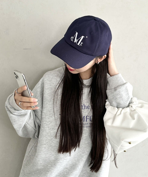 MUCENT(ムセント)/シグネチャー ロゴ ベースボール キャップ サイズ調整可能/SIGNATURE BALL CAP | AT5244039 | ネイビー