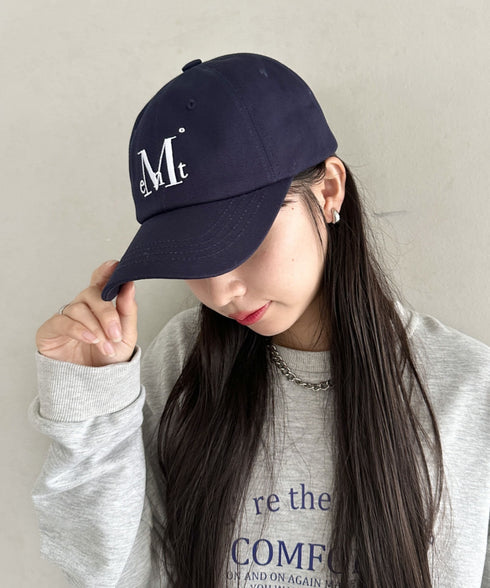 MUCENT(ムセント)/シグネチャー ロゴ ベースボール キャップ サイズ調整可能/SIGNATURE BALL CAP | AT5244039 | ネイビー